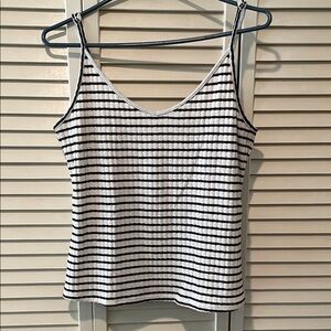 Old Navy Black and White Striped Camisole